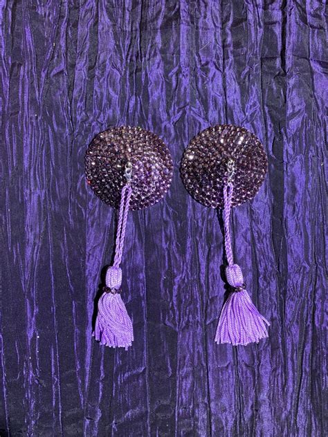 Burlesque Pasties With Tassels Etsy