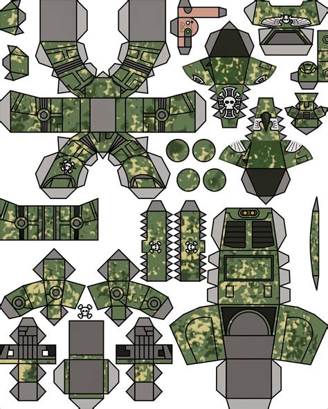 Warhammer 40k Papercraft Space Marine 2 Printable Papercrafts
