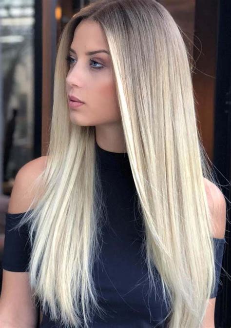 32 Gorgeous Long Sleek Straight Blonde Hairstyles For 2018 Here We