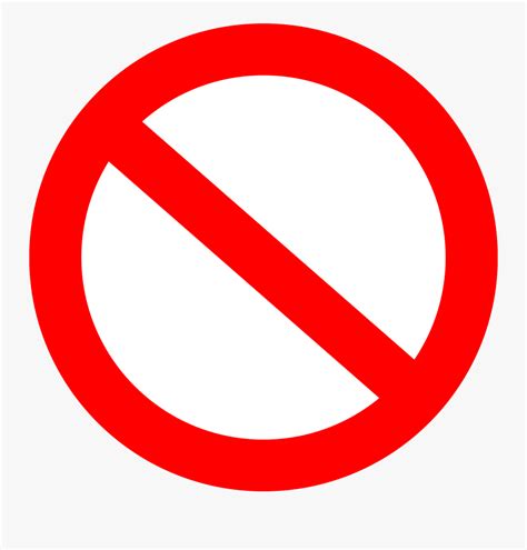No Symbol Clip Art Do Not Free Transparent Clipart Clipartkey
