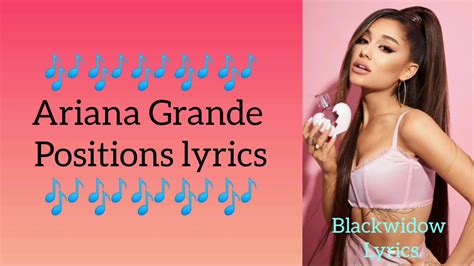 ariana grande positions lyrics youtube