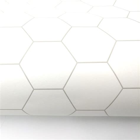 Peel And Stick Pvc Foaming Wallpaper Hexagon Tile Ambila For Etsy