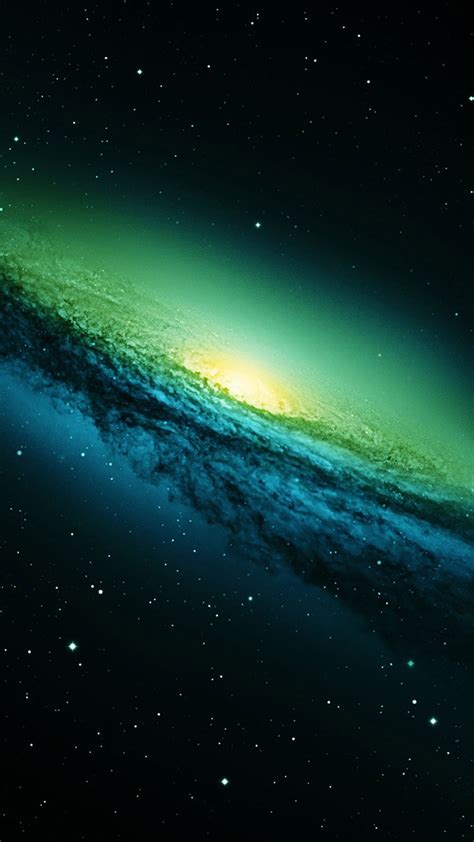 Blue And Green Galaxy Background