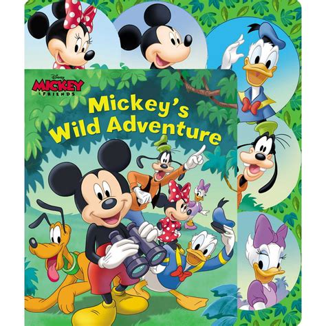 Sliding Tab Disney Mickey Mouse Mickeys Wild Adventure Board Book