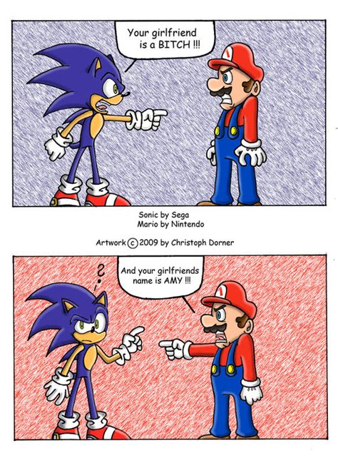 Sonic And Mario By Foxychris On Deviantart