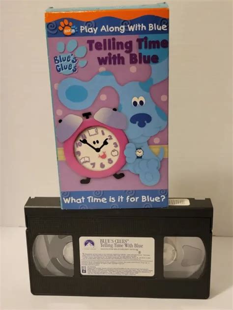 Blue S Clues Telling Time With Blue Vhs Nick Jr Educational Retro Free Ship Picclick