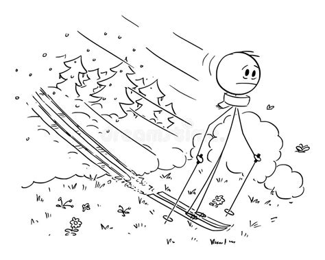 Stickman Skiing Stock Illustrations 23 Stickman Skiing Stock