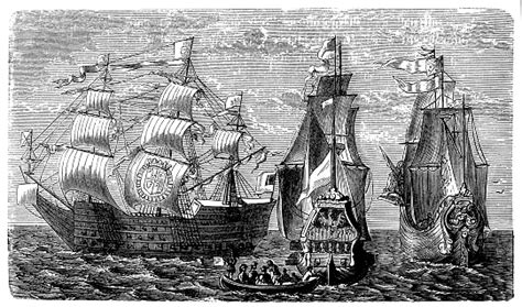 English Warships From The Second Half Of The 17th Century Stock