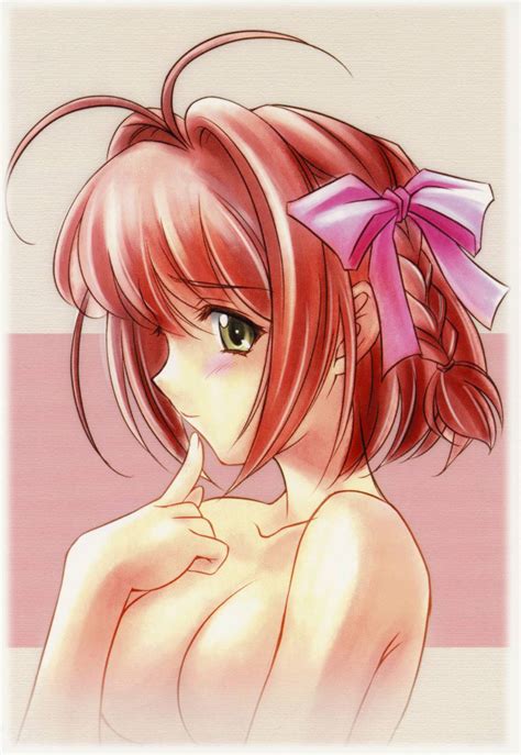 rule 34 blush braid breasts hair ribbon haruka suzumiya highres kimi ga nozomu eien nude pink