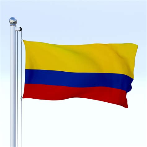 Animated Colombia Flag By Dragosburian 3docean