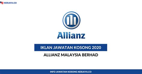 Menara multi purpose, capital square, no. Allianz Malaysia Berhad • Kerja Kosong Kerajaan