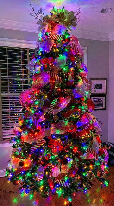 rainbow lights christmas tree multi colored light christmas tree ideas christmas tree