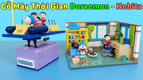 Mô Hình Cỗ Máy Thời Gian Doraemon Phòng Học Của Nobita Lắp Ráp Mở