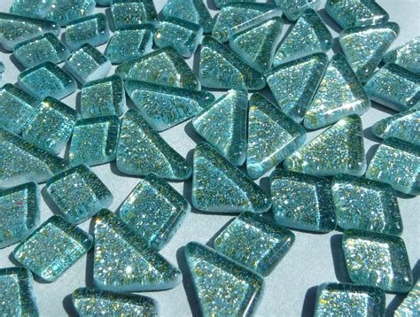Jungle Green Glitter Puzzle Tiles 100 Grams In Assorted Etsy