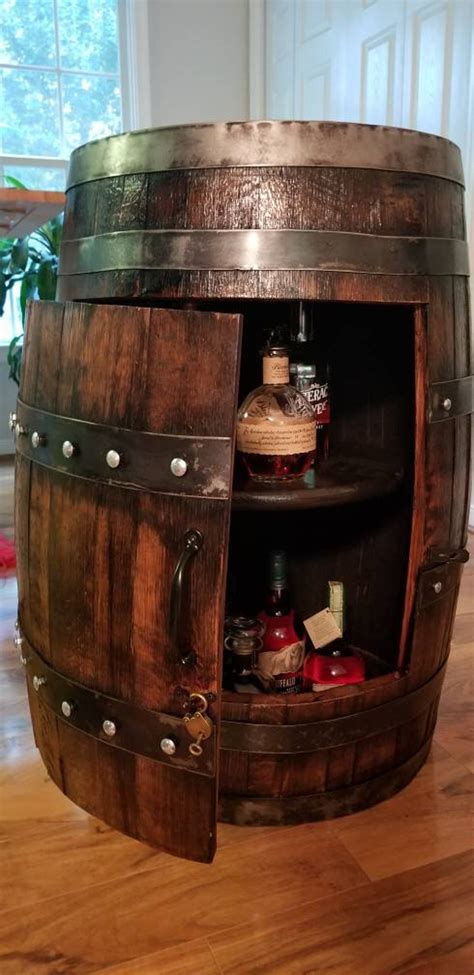 Bourbon Barrel Bar Cabinet Etsy Bourbon Barrel Bar Barrel Bar