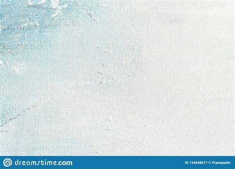Canvas Texture Background With Abstract Blue Colorful Art Painting