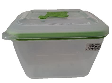 Rect 1lt Airtight Glory Container Plastilon Packaging
