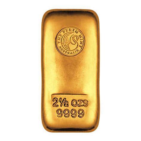 Perth Mint Gold Cast Bar 25 Oz Australian Gold Refinery
