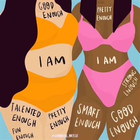 comparison quotes you are enough confidence love yourself art body positive love my body ideal