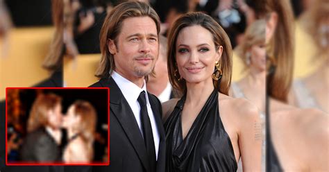 When Angelina Jolie And Brad Pitt Couldnt Keep Their Hands Off Each