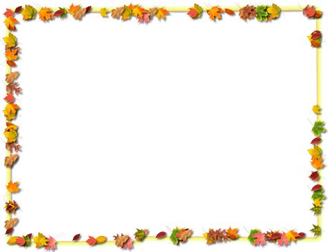 Fall Border Paper With Clipart  Clipartix