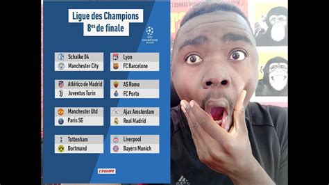 Tirage du chapeau 4 ! Ligue des champions 8ème de finale 2019 débrief du tirage|| Lyon-Barcelone Manchester united ...