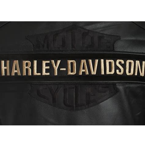 Harley Davidson Passing Link Biker Black Leather Vest