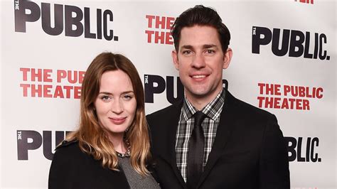 Emily Blunt Shows Off Baby Bump On The Red Carpet With Husband John