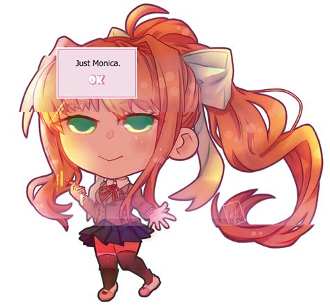 Chibi Just Monica Ddlc By Bramblesberries On Deviantart