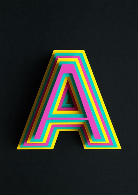 Liam Thinks Beautiful 3d Typography Of The Letter ‘a