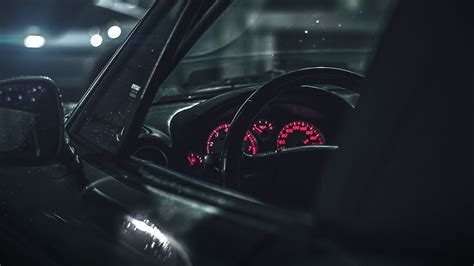 Black Steering Wheel Vehicle Car Vehicle Interiors Hd Wallpaper