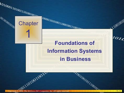 Foundations Of Information Systems In Business