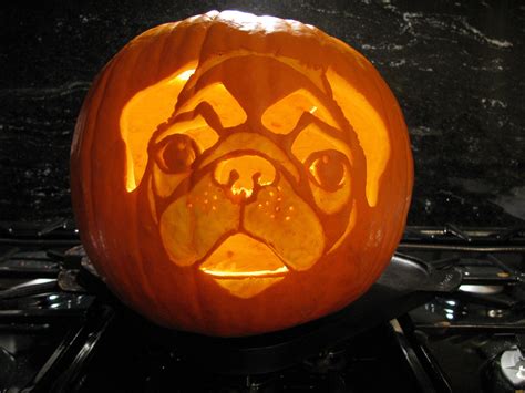 My Pug Pumpkin Handiwork Dog Pumpkin Pumpkin Carving Pumpkin Ideas