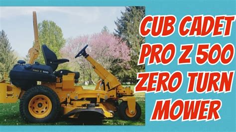 Cub Cadet Pro Z 500 Zero Turn Mower 60 Inches Blade Perfectly Made