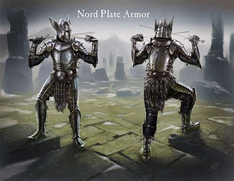 Male Nord Plate Armor Video Games Artwork Elder Scrolls Elder