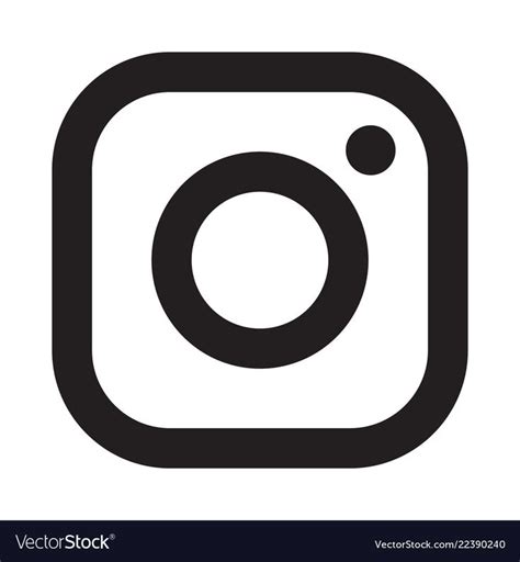 Instagram Logo Icon Vector Image On Vectorstock