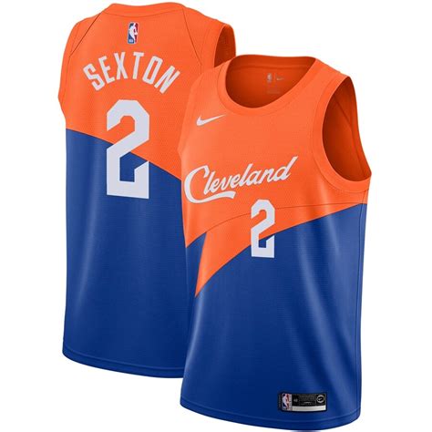 Cleveland Cavaliers Collin Sexton Nike Blue City Edition Swingman Jersey Maillot Basket Nba