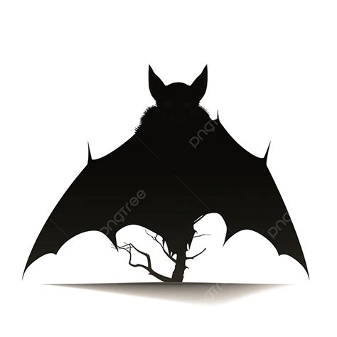 Bat Silhouette Black Branch Silhouette, Silhouette, Tree Branch, Plant