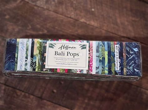 Hoffman Fabrics Bali Pops Precut Handpainted Batik Fabric Strips Jelly Roll Quilting Etsy