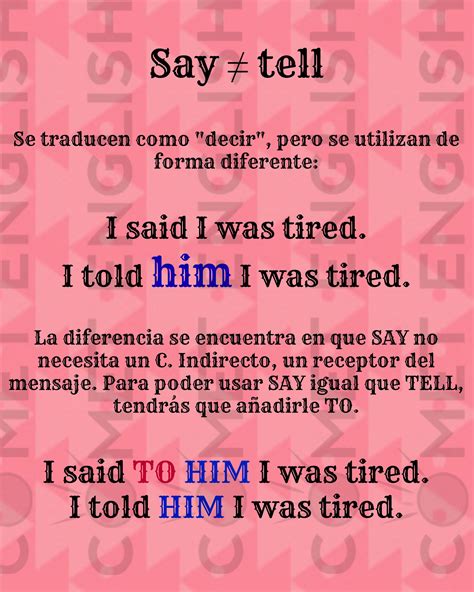 Diferencias Entre Say Y Tell Trucos Para No Volver A Equivocarte My