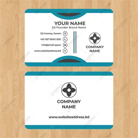 Simple Business Card Design For Personal Vector Design Template