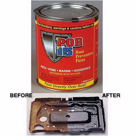 Por 15 1qb Rust Preventive Paint Black Quart Por15 Autoplicity