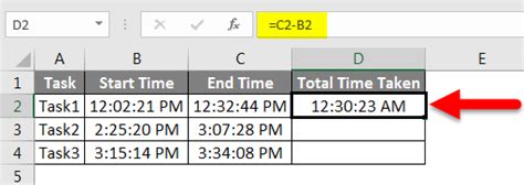Subtract Time In Excel Excel Formula To Subtract Time Values
