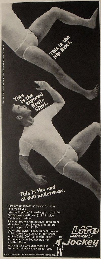 1960s Jockey Life Briefs Man Mens Underwear Vintage Advertisement