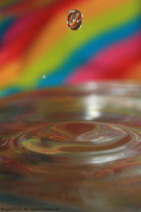 Rainbow Droplet By Angela808 On Deviantart