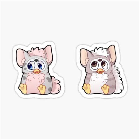 Furbies Series 1 Set 3 Sticker For Sale By Square R00t Redbubble