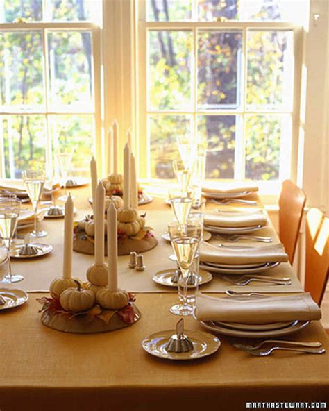 Thanksgiving Table Tableau Decorations Martha Stewart
