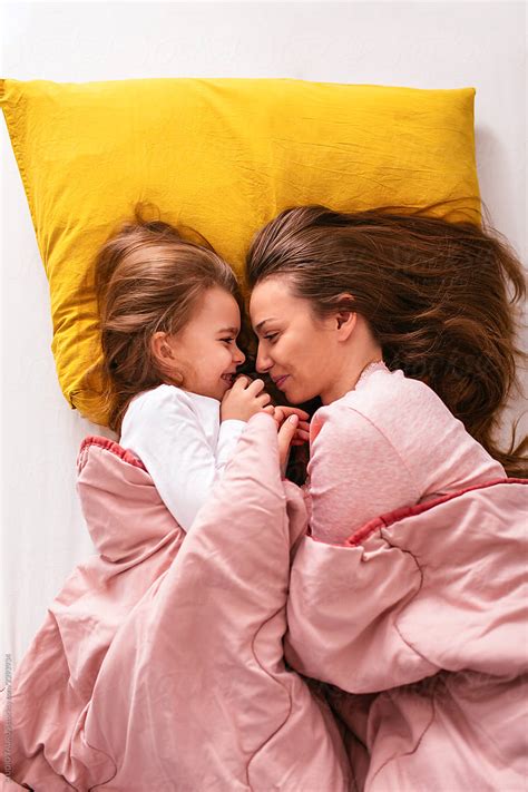 Mother And Daughter In Bed By Stocksy Contributor Mihajlo Ckovric