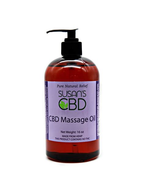 Hemp Cbd Massage Oil 16 Oz 2400 Mg Of Cbd Susans Cbd