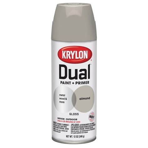 Krylon 12 Oz Almond Gloss Spray Paint At